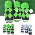thumbnail image 2 of Bangcool 3PCS Golf Club Head Cover Set Creative Knitted Golf Club Cover Golf Headcover, 2 of 10