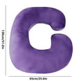 thumbnail image 4 of Pregnancy Pillow, C Shaped Full Body 57 Inch Maternity Pillow with Removable Washable Cover - Sleep Support for Legs, Back, Neck, Shoulder, HIPS, Belly for Pregnent Women, Purple, 4 of 9