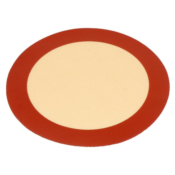 EXHUMKY Red Silicone Microwave Mat for Home Use Easy Clean Pot Holder and Air Fryer Liner 8 inch