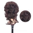 thumbnail image 2 of Postizo de pelo rizado ondulado Moño de pelo portátil Garra para mujeres Niñas Extensión de cabello Marrón oscuro Nikou, 2 of 12