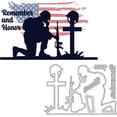 thumbnail image 2 of American Soldier Metal Dies 3.7x5.3" Veterans Day US Soldier Cutting Stencils for DIY Scrapbooking Photo Album Decorative Embossing 0.8mm Thick, 2 of 9