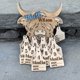 thumbnail image 2 of Tarjeta de crecimiento de bebé Highland Cow, regalos de anuncio de nacimiento Reversible de madera para recién nacidos, 2 of 4