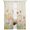 White Beige, variant on Spring Summer Botanical Semi Sheer Window Curtains 108 Inches Long, Butterfly Floral Vintage Rod Pocket Voile Silky Chiffon Curtain Light Filtering Drapes for Living Room, Kitchen, 52"x108", 2 Panels