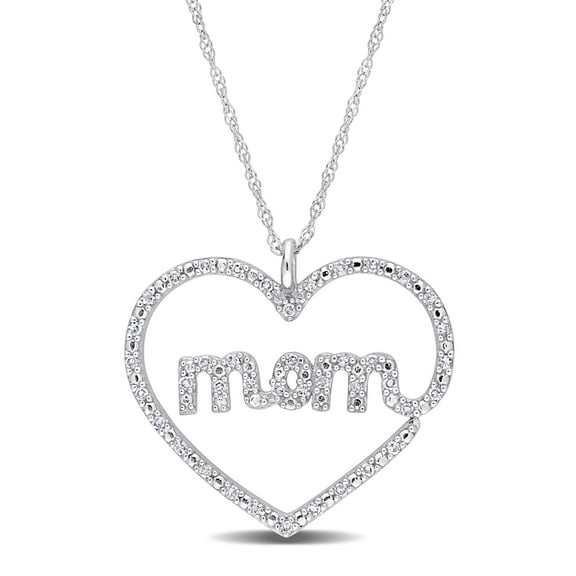 Everly Women's .2CT TW Diamond 10k White Gold Pendant