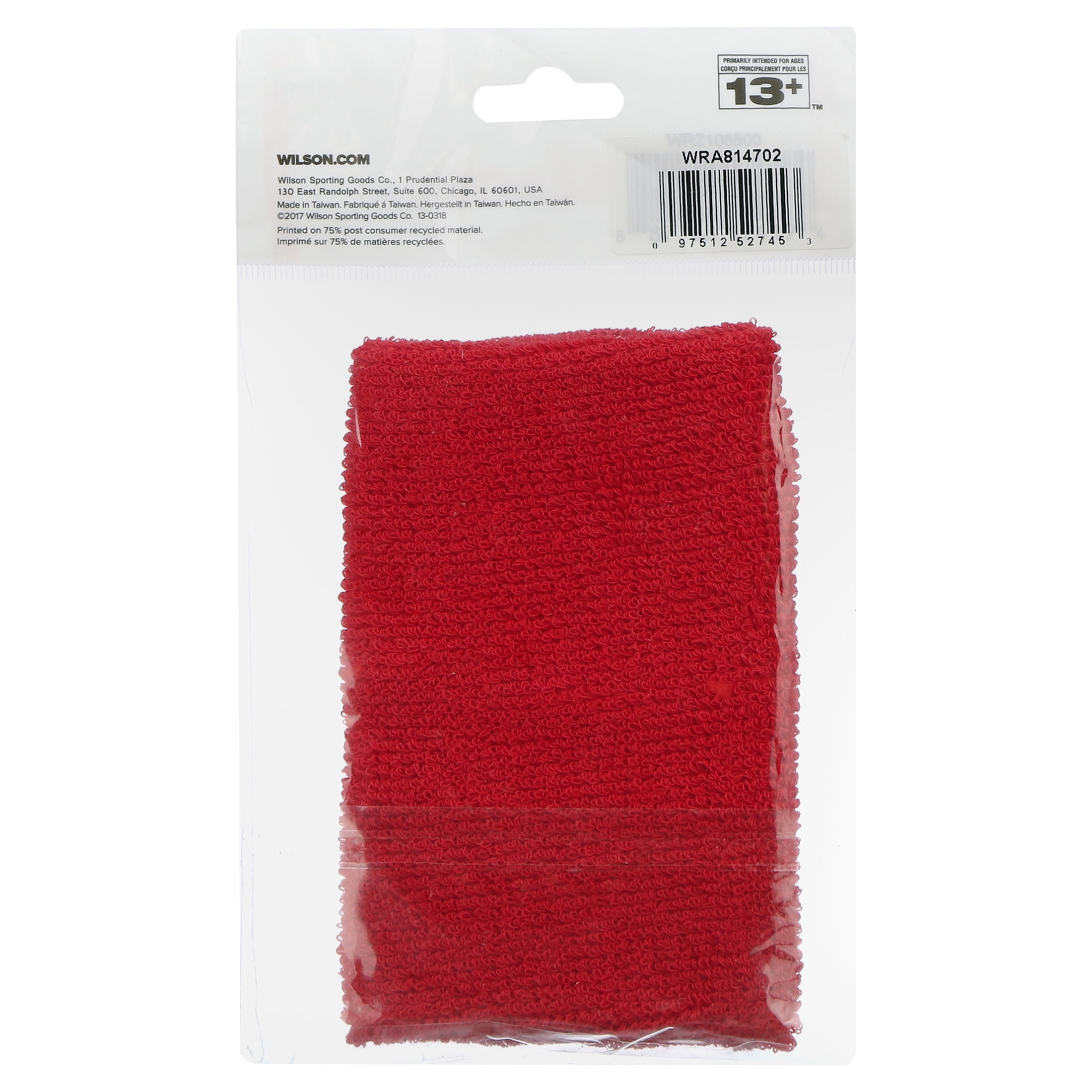 Wilson Sporting Goods Tennis Performance Wristband - Red