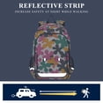 thumbnail image 5 of FORMRS School Backpack 17" Student Travel Bag with Laptop Compartment, Pink Floral Blooms, 5 of 7