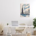 thumbnail image 3 of Stupell Industries Mid-Century Blue & Beige New York Travel Canvas Art, 16 x 24, by Annabelle Hall, 3 of 8