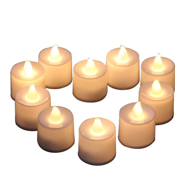 KAKOWELY 24 velas LED electrónicas sin llama, lámpara intermitente para decoración de bodas, fiestas y festivales.