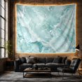 thumbnail image 6 of Abstract Marble Swirl Pattern in Teal and Blue Hues, Serene Abstract for Art Lovers, Modern Wall Decor, Housewarming Gift Tapestry Wall Hanging for Bedroom and Living Room, 6 of 7