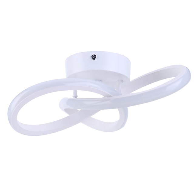 Lámpara Techo LED Moderna Con en Espiral Lámpara Pasillo (luz Blanca Blanca)