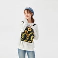thumbnail image 6 of Sunflowers Printing Mini Backpack，Small Backpack Purse For Women,Rope Crossbody Shoulder Bag (Black Sunflower), 6 of 8