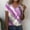 Hot Pink, variant on ALLLIST Summer Tops for Women Pink Long Sleeve V-Neck Graphic T-Shirts Blouse for Women