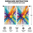thumbnail image 2 of Blackout Kids Curtains,Colorful Double Burst Paint Pattern Childrens Insulated Curtains Set Of 2,Bedroom Essentials,Toddler Room Decor 42"x63", 2 of 5