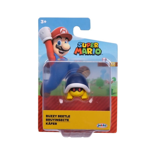Super Mario World of Nintendo Minifigura Buzzy Beetle de 2,5 pulgadas