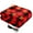 red, variant on EVLIVE Heated Car Blanket - 12V Electric Travel Blanket for Car, Truck, SUV, RV - Car Heated Throw for Cold Weather & Camping (Black White Checkered)