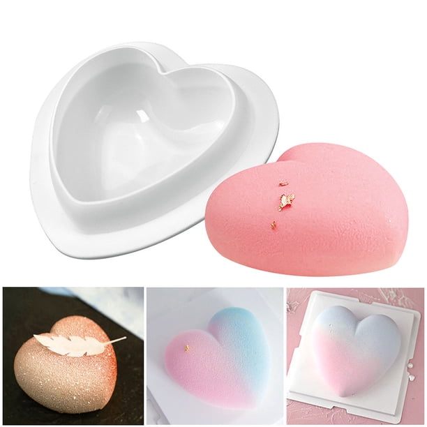 Molde de pastel de amor de esquina afilada individual de 4 pulgadas, herramienta para hornear Chocolate para el Día de San Valentín DIY Wmkox8yii gf7940