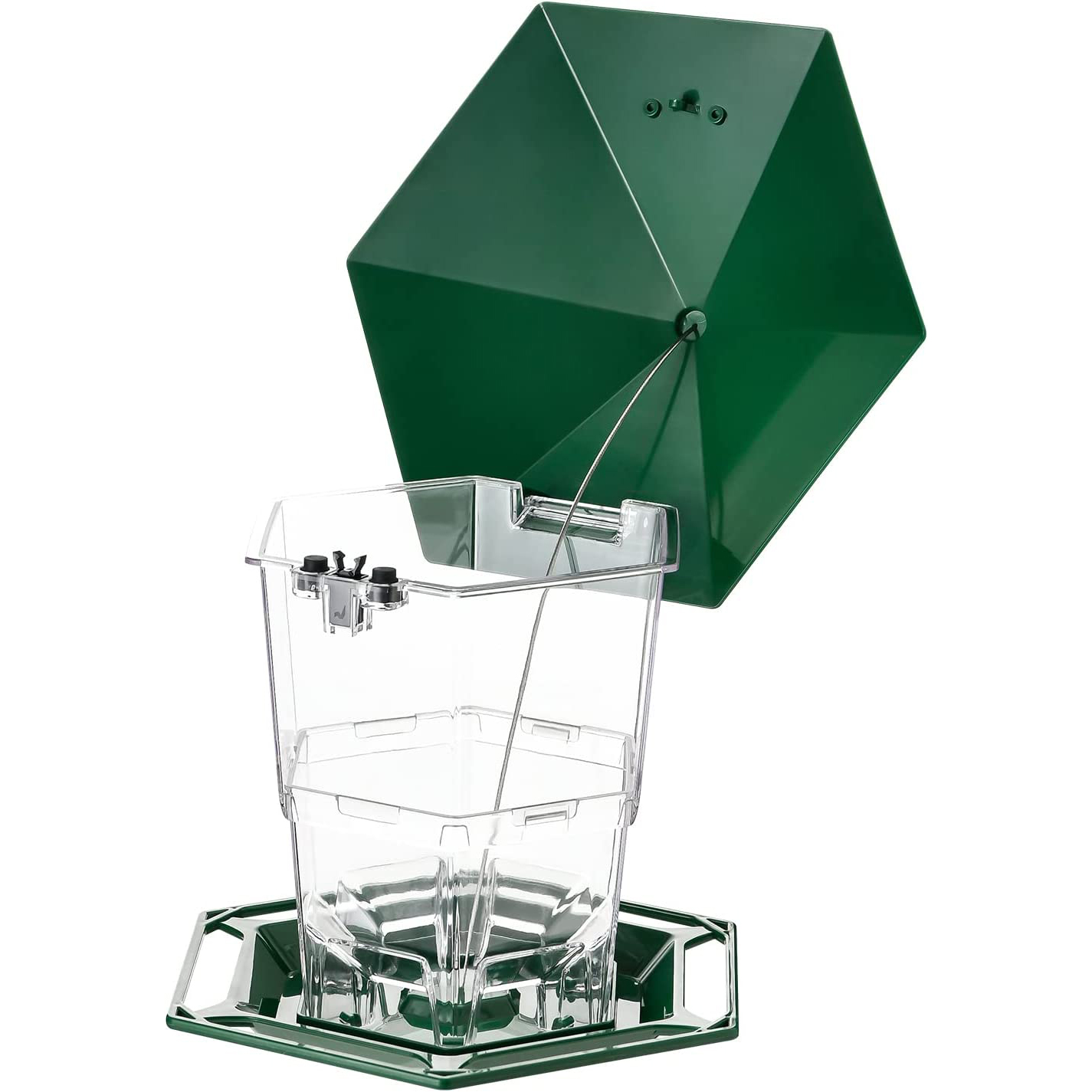 PHANCIR Expandable Bird Feeder, Green Squirrel-Proof photo 8