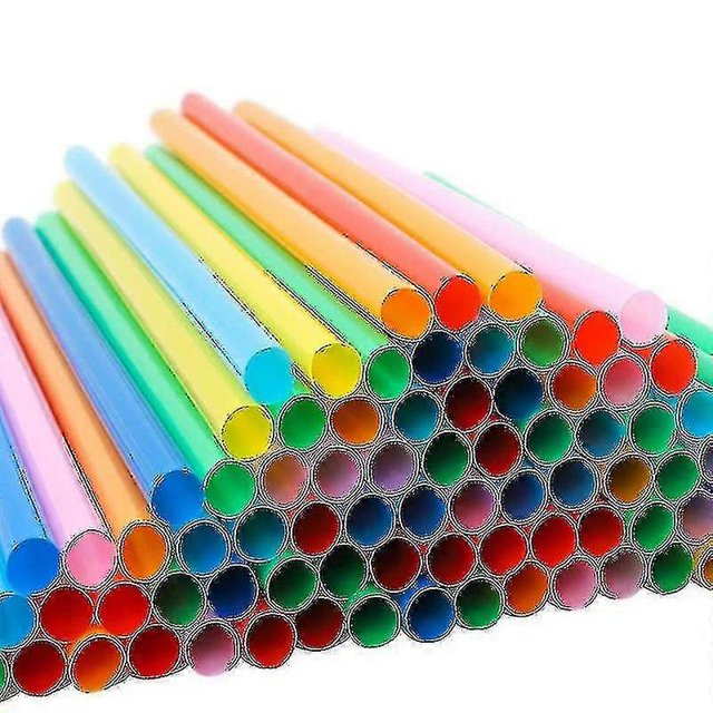 300pcs 10.3in Jumbo Straws Smoothie Straws Straws Extra Wide Extra Long Assorted Bright Colors