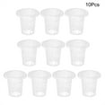 thumbnail image 2 of Plastic Slotted Mesh Net, 10Pcs 1.77In Transparent Hydroponic Basket Cup Breathable Wide Lip Bucket Basket Round Indoor Outdoor Plant Containers For Hydroponics Aquaponics Orchids, 2 of 8