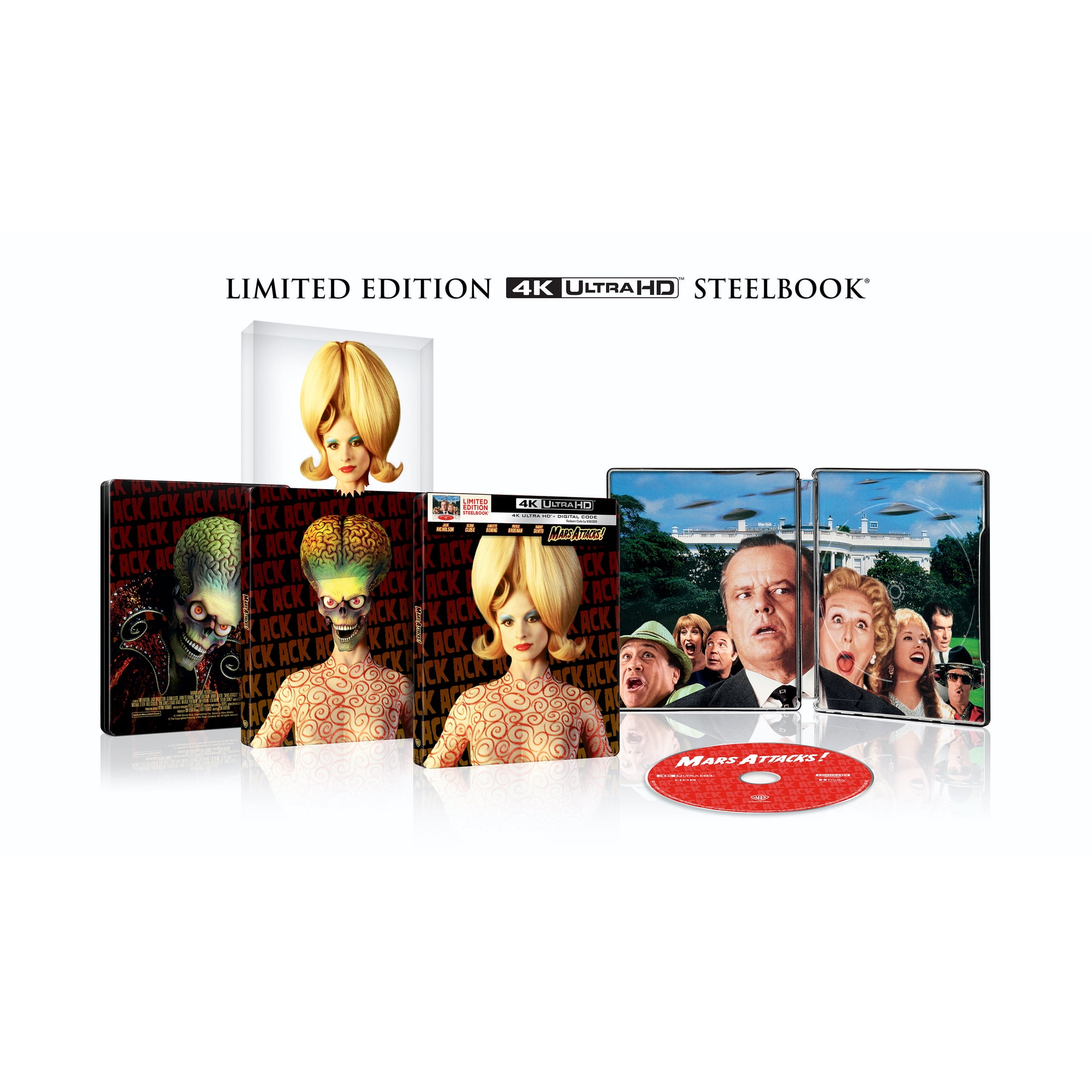 Mars Attacks! (Steelbook) (4K Ultra HD + Digital Copy), Science Fiction, Warner Bros.