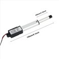 thumbnail image 4 of 6X Actuador Micro-Lineal, de 2 Pulgadas, 90N / 20,3Lb, Velocidad 9,5 mm / S Actuador Eléctrico una Prueba de Agua Motor Actuador Lineal 12V, 4 of 9
