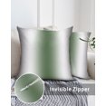 thumbnail image 3 of Waterproof Outdoor Throw Pillows with Inserts 16"x16", Gray Sage Green Soft Decorative Pillowcases for Couch Bedroom, Modern Gradient Geometric Pillow Covers for Sofa Living Room, 3 of 8