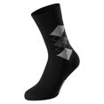 thumbnail image 3 of SCHIESSER Calcetines para hombre, paquete de 10 - «Bluebird», mezcla de algodón, lisos/estampados Negro/rombo 43-46, 3 of 3