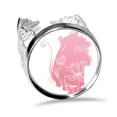 thumbnail image 1 of Lotus Flower Mouse Flower Ring Adjustable Love Wedding Engagement, 1 of 3
