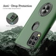 thumbnail image 5 of Moto G Stylus 5G Case, Motorola G Gtylus 5G Case with HD Screen Protector, [Military Grade] Shockproof Protection Case with Magnetic Ring Holder Kickstand Case for Moto G Stylus 5G 2021, Green, 5 of 8