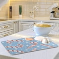 thumbnail image 6 of Dish Drying Mat 16x18 For Kitchen Counter Christmas Tree Pizza Lights Star Absorbent Dishes Drainer Rack Mats Microfiber Reversible Dish Drying Pad Fast Dry Kitchen Accessories, 6 of 6
