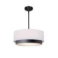 thumbnail image 3 of Justice Design Group Fab-4475-Whte Tate 16" Wide Led Pendant - Black, 3 of 3