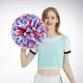 thumbnail image 2 of Riforla 2 Pcs Cheerleaders Fournitures de Sport à Fleurs Colorées Performance Fournitures de Cheering Rondes Haute Densité Bande de Couleur Légère Double Doigt Boucle Design Antidérapant Décoration Maison C, 2 of 4