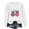 thumbnail image 2 of AUNVITO Girls & Boys Christmas Print Loose Fit Long Sleeve Round Neck Sweatshirt Casual Top for 1-13Y, 2 of 3