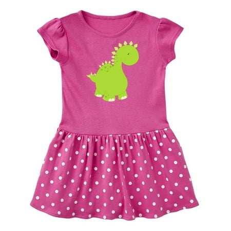 

Inktastic Cute Little Dinosaur Baby Dino Stegosaurus Gift Baby Girl Dress