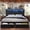 Black, variant on NHIXSOM Farmhouse King Bed Frame with LED Headboard, Charging Station and Storage Drawers, Farmhouse Style, Easy Assembly, Black