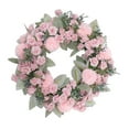 thumbnail image 5 of 16inch Decor Wreath Home Decor Farmhouse Wreath Round Wreath Floral Wreath for Spring Photo Props Anniversary Valentines Decor Pink, 5 of 8