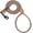 Brown, variant on General Short Leash for Large Dogs, Short Dog Rope Leash with Heavy Duty Metal Sturdy Clasp, Genuine Leather Tailored Connection(White, 18 Inch)