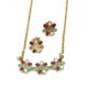 thumbnail image 3 of Pendiente Colgante de Cristales para Chica Mujeres Joya de Dorado Soledad Pendientes Collar Oro, 3 of 6