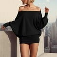 thumbnail image 2 of zaveiop Women's off The Shoulder Mini Dress Long Sleeve Ruched Sheer Bodycon Going out Dresses (Black, XS), 2 of 8