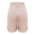 thumbnail image 5 of BKQCNKM Gauze Shorts for Women, Linen Shorts for Women, Wide Leg Shorts for Women, Wide Leg Shorts for Women, Linen Shorts for Women, Pink XXL, 5 of 5