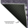 thumbnail image 3 of Addison Rugs Mayfield Washable Transitional Striped Purple Rectangle Rug, 1'8" x 2'6", 3 of 5