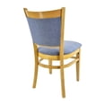 thumbnail image 3 of (Set of 2) Levi Vertical  Blue Denim Upholstered Dining Chair., 3 of 3