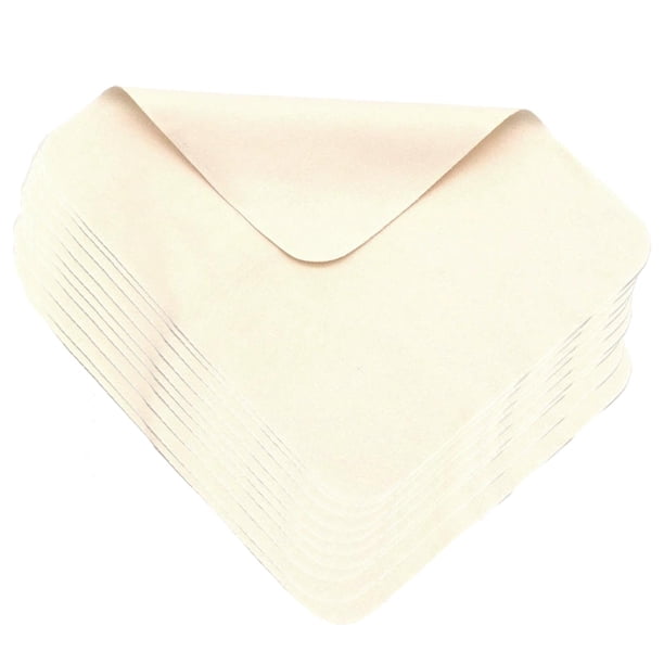 10 piezas de herramientas auxiliares precortadas reutilizables para moldear cerámica. 10 unidades de color beige.