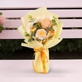 thumbnail image 6 of deevoka Crochet Flower Bouquet Artificial Flowers for Day Gift yellow, 6 of 9