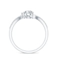 thumbnail image 3 of Rosec Jewels Lab Created Diamond Engagement Ring - Designer V Shape Ring - Authentically Ef-Vs Quality Certified, 18K White Gold, US 10.00, 3 of 9