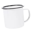 thumbnail image 1 of Taza de café esmaltada, taza de té, taza de agua, regalo de inauguración de la casa, taza para beber, taza de leche para el hogar, oficina, apartamentos, bebidas de mesa Blanco, 1 of 9