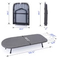 thumbnail image 6 of Tabletop Ironing Board with Iron Rest, Mini Ironing Board with Heat Resistant Cover, Portable Small Iron Board Foldable for Dorms, Apartment and Travel, 32"x12'', Black, 6 of 6