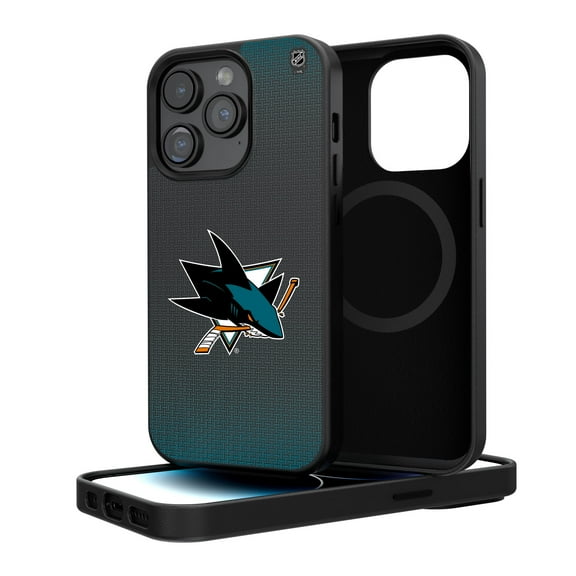 San Jose Sharks Linen Logo iPhone Magnetic Bump Case