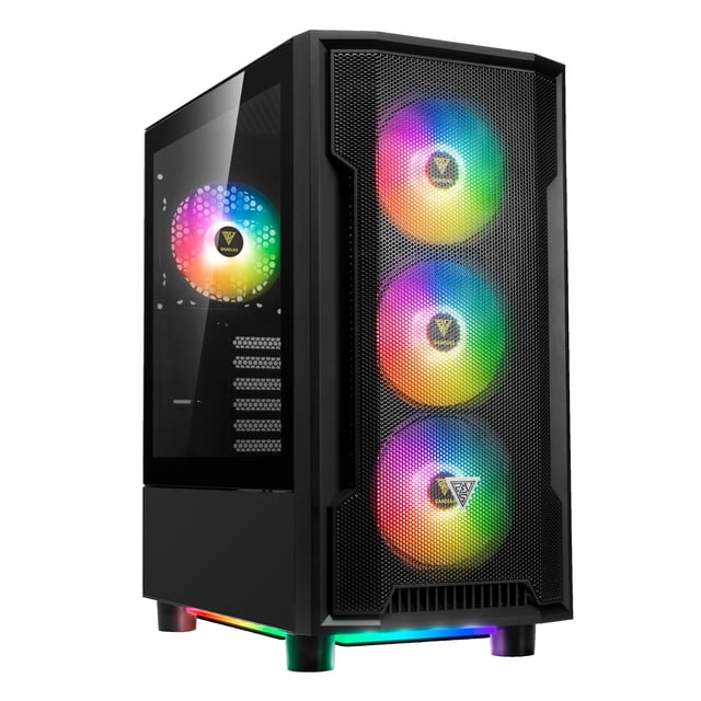 GABINETE GAMDIAS ATHENA M6 LITE NEGRO ATX ARGB CRISTAL