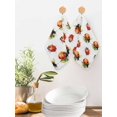 thumbnail image 2 of Cute Ladybugs Kitchen Dish Towels for Drying Dishes Set of 4, Spring Botanical Leaves Farmhouse Waffle Weave Microfiber Hand Tea Bathroom Towels Quick Dry & Absorbent Towel 12x12, 2 of 7